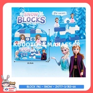 FROZEN CHARACTER CHILDREN'S BUILDING BLOCK EDUCATIONAL TOY - ZH777-3/353-6A