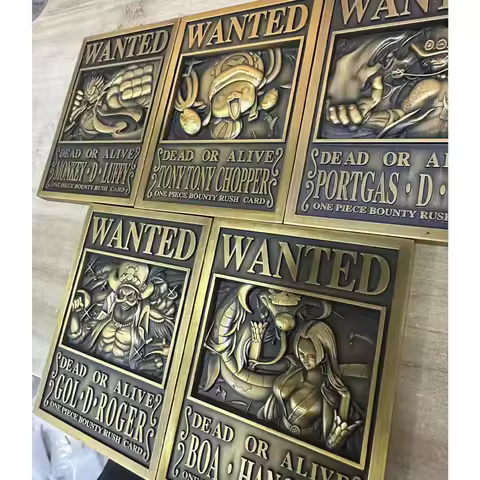 63X88X6Mm One Piece Ace Hancock Metal Collectible Card Edward Newgate Chopper 3D Relief Classic Anim