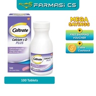 Caltrate Calcium + D Plus 100 Tablets EXP:05/2027 [ Caltrate 600 Plus Farmasi CS ]