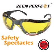 แว่นตา ZEEN PERFECT Safety รุ่น 90960EVA พร้อมขอบยาง EVA ด้านในรอบแว่น นิ่มและป้องกันการกระแทก มาตรา