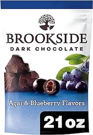 BROOKSIDE Dark Chocolate Candy , Acai &amp; Blueberry, 21 Ounce Bag