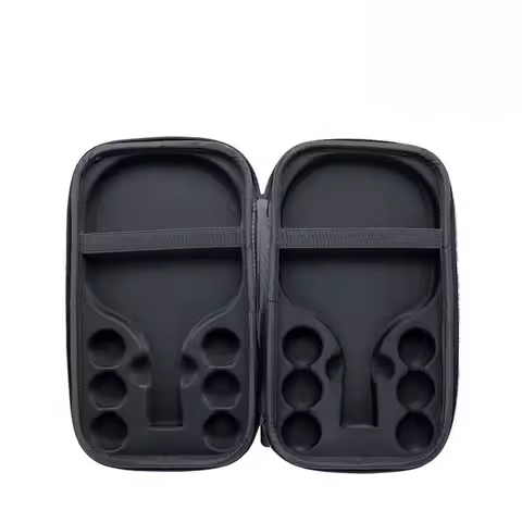 Hard Shell Table Tennis Racket Cover, Shockproof and Wear-resistant EVA Storage Bag, Portable Table 