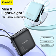 Awei P86K  10000mAh 22.5W Fast Charging Power Bank PD20W Fast Charging Compatible Built in Type c Co