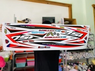 tem rời đỏ đen trắng dán xe ex 150