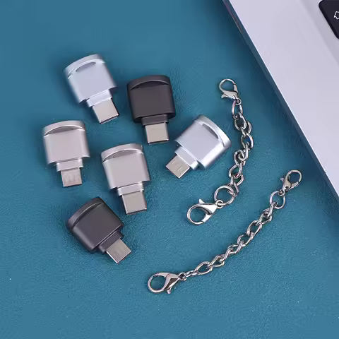 Type-C TF Mobile Card Reader Zinc Alloy USB 3.1 Type-C Laptop Multi Functional OTG Card Reader