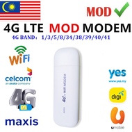 【Modified】MOD/Modified 4G Lte USB Wifi Router 3G 4G Modem Broadband Hotspot Repeater Stick Date Card For yes 4g u mobile digi celcom hotlink maxis yoodo onexox11