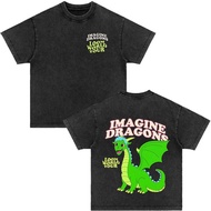Imagine Dragons Loom World Tour 2024 Retro Washed Unisex T-Shirt | High-Quality Cotton