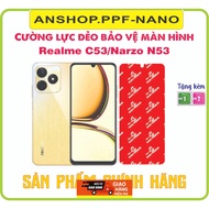 Toughened flexible phone screen protector for Realme C53/Narzo N53