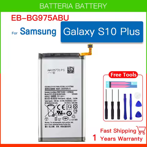 EB-BG975ABU 4100mAh Battery For Samsung Galaxy S10 Plus S10+ S10 Plus SM-G975F/DS SM-G975U/W G975 G9