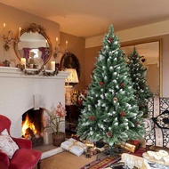 Christmas Tree 5/6/7/8 Feet High Quality Holiday X-Mas Christmas Tree with Blueberries and Snowflak