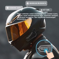 Best Seller - Zacro E1 Intercom Helmet Bluetooth 5.0 Fm Radio Waterproof Ipx 6 Pairs Two Way Interco