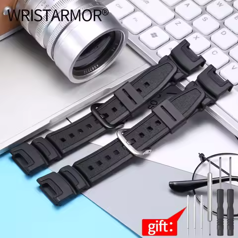 Rubber Watch Band For Casio G-shock SGW-100 sgw 100 Men's Outdoor Sports Waterproof Silicone Strap B