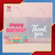 PVC Birthday Mica bag Birthday Goodie bag/ Birthday Souvenir bag/ Transparent HBD bag/ HBD Hampers b
