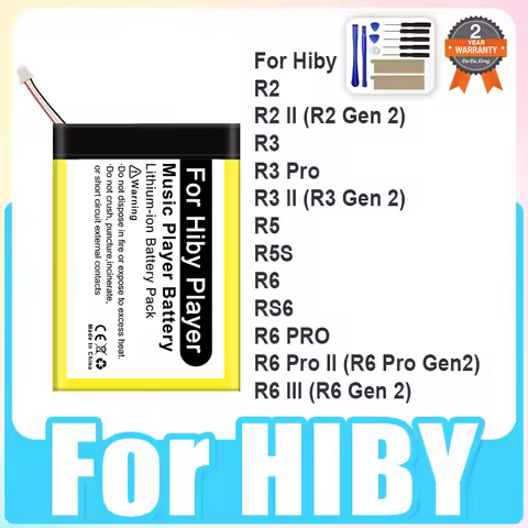Replacement Battery For Hiby R2 II R2II R3 III R3III R3 R5 R5S R6III R6 PRO Gen2 Gen 2 3 RS6 Music P