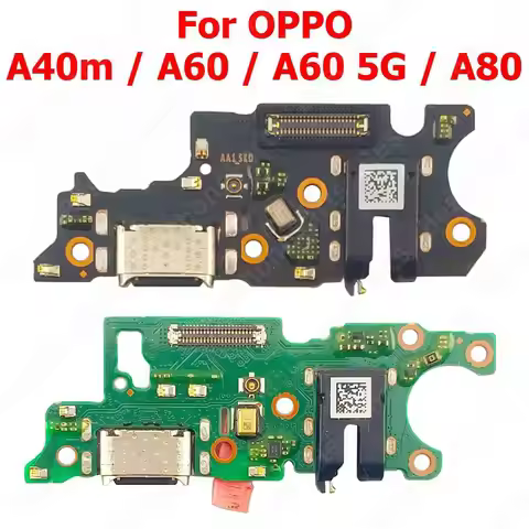 Charging Port For OPPO A80 A60 5G A40m Charge Board PCB Dock Plate Usb Connector Mobile Phone Replac
