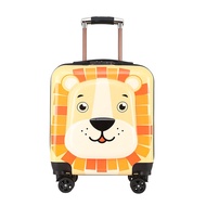 SAKACO💥 ขายดี ขายสินค้าร้อน💥 กระเป๋าล้อลากเด็ก 18 นิ้ว วัสดุแข็ง 3D กระเป๋าเดินทางสามมิต（Childrens l