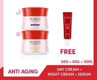 PONDS Age Miracle Day + Night 50gr + PONDS Serum 15ml - PONDS Age Miracle Youthful Glow Retinol