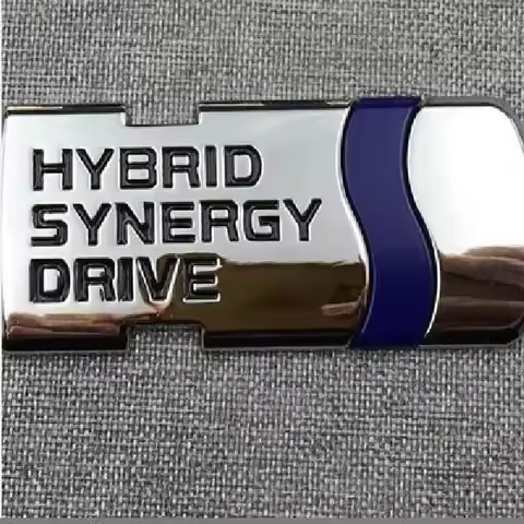 1Pc 3D Metal emblem For Toyota Camry hybrid car logo HYBRID car sticker word logo rear tail modifica