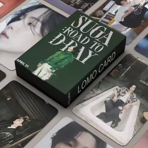 Kpop SUGA Lomo Card SUGA D-DAY Postcard Album New Photo Print Cards Picture Collection For Fans Coll