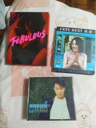 王菲 FAYE BEST CD 新藝寶優質音響系列  日本天龍錄音  $80  碟面85% // 鄭秀文  FABULOUS  CD+DVD  齊件  $60  碟面95%  //  黎明  愛得太傻48首精選 2 CD+VCD  齊件  $70  碟面95%