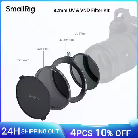 SmallRig 82mm UV & 95mm VND Filter Kit, Magnetic Attraction 2-9 Stop Adjustment VND Filter for 82mm 