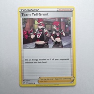 Pokemon Tcg Team Yell Grunt - 184/202 - Uncommon