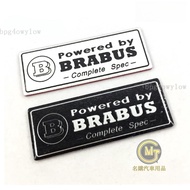 Car Goods 1 x Aluminum Logo Benz BRABUS Side Tail B Sticker Apple Tree C200 E300