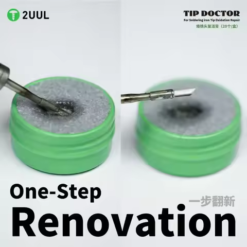 2UUL TIP DOCTOR SC93 Solder Tip Refresher Tin Solder Cream Clean Paste 20g for Electronics Soldering