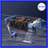 Acrylic Overflow Filter Clamped to Aquarium Wall - Mbio G30 G50 G60