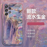 Flowing Water Gold Transparent Asus ZenFone 11 12ultra 8Flip 5Z 10 8 7 Pro Phone Case Shock-Resistan