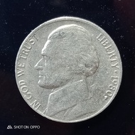 Koin Amerika 5 Cent Tahun 1980 P Liberty - FC02