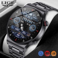 【In stock】LIGE Smart Watch Waterproof Men Full Touch Heart rate Sport Fitness Watch Smartwatch For Android Ios L0KU