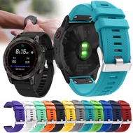 For Garmin Fenix 7 7X 7S 6 6S 6X Pro GPS 5 5X 5S Plus Quick Release Strap Silicone Bracelet Replacement Watchband Wristbands