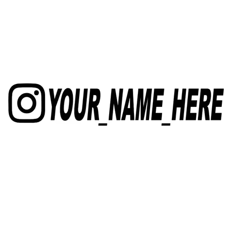 Car Stickers Fashion Car Sticker Vinyl Decals Motorcycle for Instagram FACEBOOK Pinterest YouTube Pe