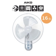 AIKO SM-1635 ใบทึบ พัดลมติดผนัง 16 นิ้ว ใบพัดใส เชือก 2 เส้น มีเทอร์โมฟิล มอเตอร์ทองแดงแท้