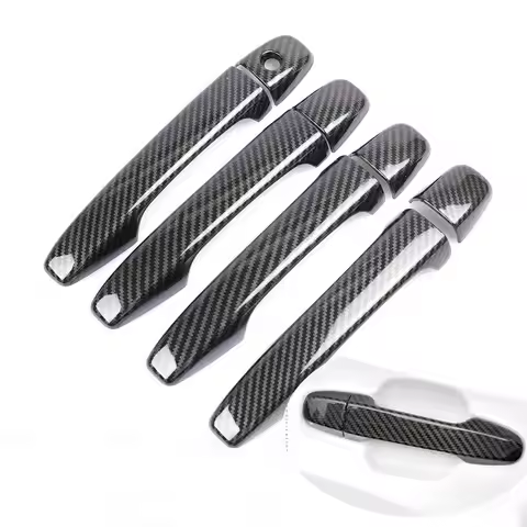 For Toyota Prius V Prius 40 ZVW40 ZVW41 Grand Prius+ 2012 - 2019 Carbon Fiber Car Door Handle Cover 