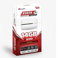 Mifi Modem Wifi 4G Huawei E5573 Free Telkomsel 14GB