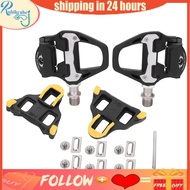 Rubikcube Aluminum Alloy Bike Pedals SPD‑SL Cycling Road Cleats Bicycle