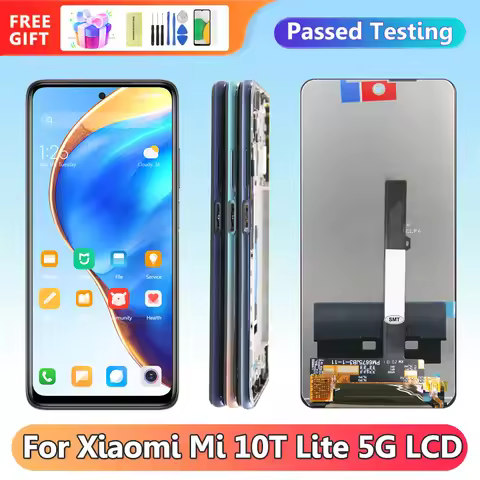 6.67'' 100% TESTED Mi 10T Lite 5G Screen Screen, for Xiaomi Mi 10T Lite 5G M2007J17G Lcd Display Dig