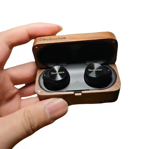 Walnut wood earphone protective case suitable for Panasonic Technics AZ80 wireless Bluetooth earphon