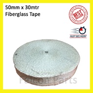 50mm x 30mtr Fiberglass Exhaust Insulation Tape