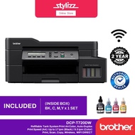 BROTHER DCP T720DW / T520W REFILLABLE INK TANK PRINTER (PRINT, SCAN, COPY, AUTO DUPLEX*, WIRELESS DIRECT, LCD SCREEN)
