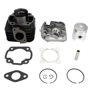 11 Chiếc Xi Lanh Bộ Kit Piston 47 Mm Cấu Tạo Hợp Kim Nhôm Top End Xây Dựng Lại Bộ Cho Chạy Bộ 50cc 2