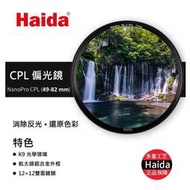 Haida海大 NanoPro 頂級奈米偏光鏡 CPL 49mm 超薄 12+12雙面多層鍍膜 純正光學玻璃