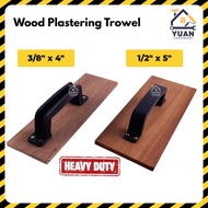 Wood Plastering Trowel 3/8" x 4" & 1/2" x 5" Papan Gosok Kayu | PVC Plastering Trowel | Papan Gosok 
