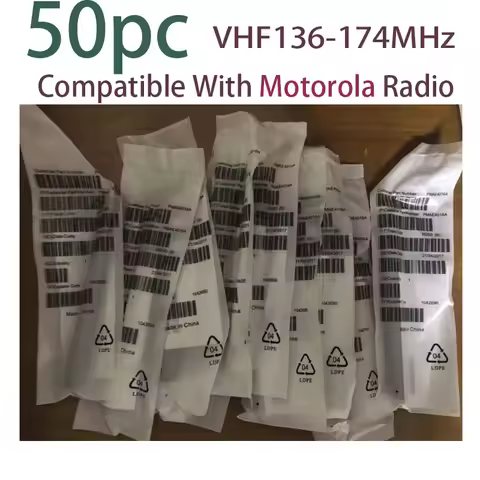 50pc VHF Antenna for Motorola Radios Walkie Talkies GP88 GP88S GP328 GP338 GP338 PLUS 6Inch (15CM) 1