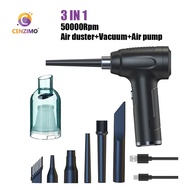 CENZIMO 3 In 1 Cordless Electric Vacuum Cleaner and Duster Blower And Air Pump Replaces Canned Air Cleaner For Computer Keyboard Sofa Car