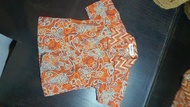 preloved kemeja batik anak lai-laki usia 2th merk batik keris