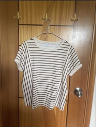 Aigle Striped Short Sleeve T-Shirt Size S