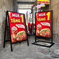 Assembled Vacuum Frame Restaurant Menu Board 60x90